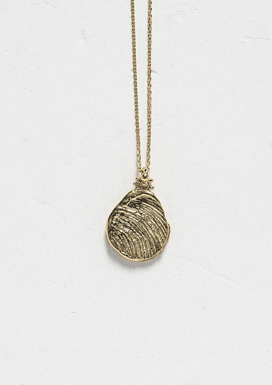 The Silence of the Sea Necklace, Gold Vermeil